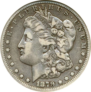 image for: Hot 50 VAM: 1879-CC Capped Die $1 NGC VF20 (VAM-3)