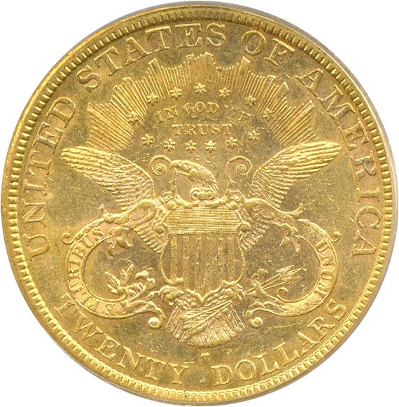 image for: 1881-S $20 PCGS MS60