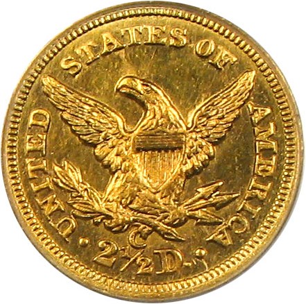 image for: 1855-C $2 1/2 PCGS AU55