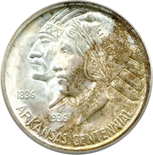 image for: 1936-D Arkansas 50c PCGS/CAC MS65
