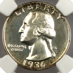 image for: 1936 25c NGC Proof 65