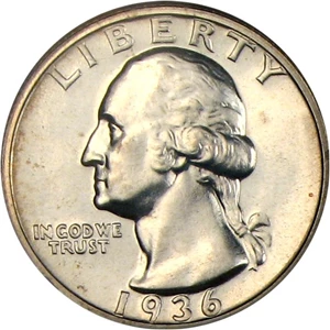 image for: 1936 25c NGC Proof 65