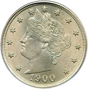 image for: 1900 5c PCGS MS64