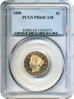 image for: 1888 5c PCGS Proof 64 Cameo