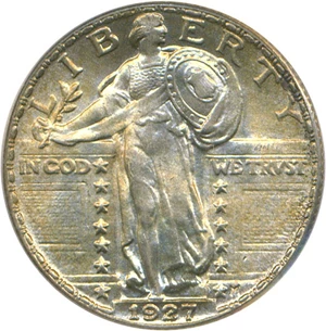 image for: 1927 25c PCGS MS64