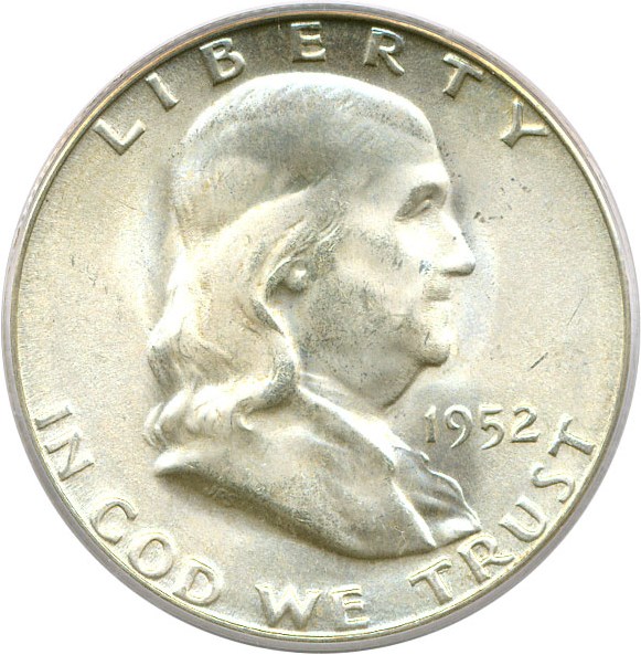 image for: 1952-S 50c PCGS MS65 FBL
