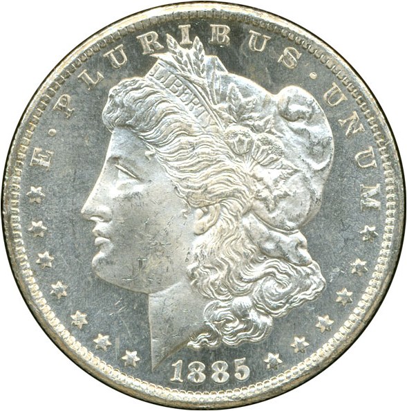 image for: 1885-CC $1 GSA Hoard/NGC MS63 DMPL