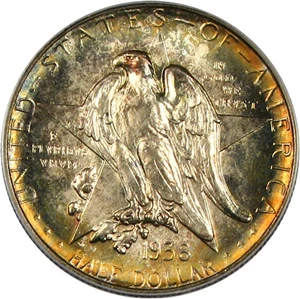 image for: 1938-D Texas 50c PCGS/CAC MS66 * Color *