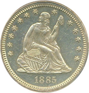 image for: 1885 25c PCGS Proof 62