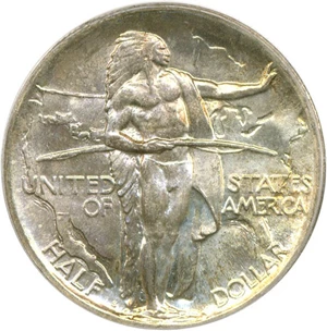 image for: 1926-S Oregon 50c PCGS/CAC MS67 * Color *