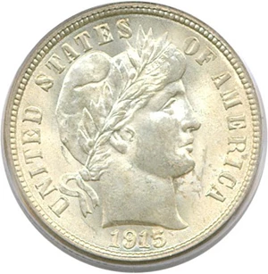 image for: 1915 10c PCGS MS64