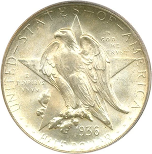 image for: 1936-D Texas 50c PCGS/CAC MS67