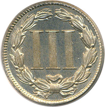 image for: 1887/(6)  3cN PCGS Proof 63 Cameo
