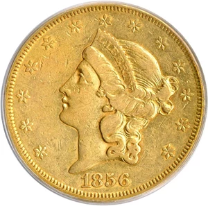 image for: 1856-S $20 PCGS XF45