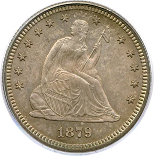 image for: 1879 25c PCGS/CAC MS66