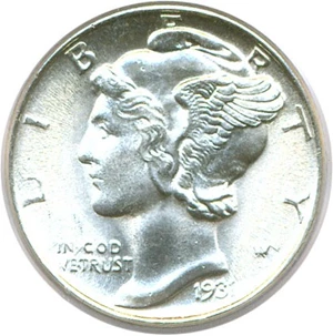 image for: 1931 10c PCGS MS66 FB