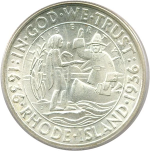 image for: 1936-S Rhode Island 50c PCGS/CAC MS66