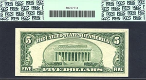image for: 1950B $5 * Star * PCGS Gem CU65 PPQ (Fr.1963C, C Block)