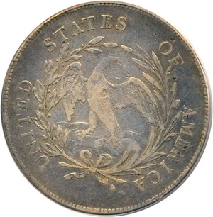 image for: 1798 Small Eagle $1 PCGS VF30 (15 Stars Obverse)
