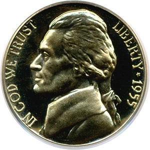 image for: 1955 5c PCGS Proof 68 Cameo