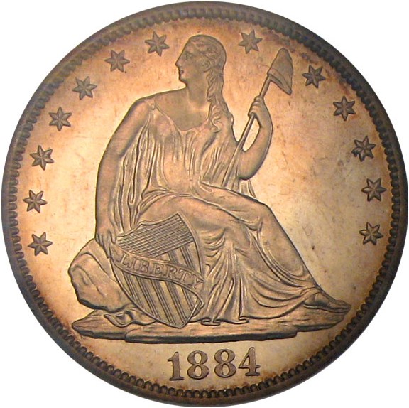 image for: 1884 50c NGC/CAC Proof 64 Cameo