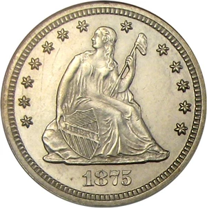 image for: 1875 25c NGC Proof 63