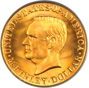 image for: 1917 McKinley G$1 PCGS/CAC MS66