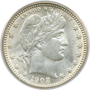 image for: 1908-O 25c PCGS MS63