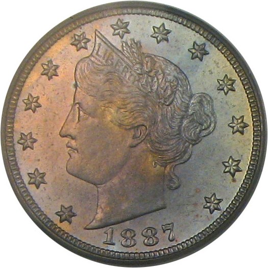 image for: 1887 5c PCGS Proof 65 *Color* ex: Dyer Proofs