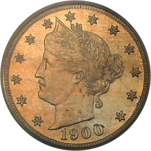 image for: 1900 5c PCGS/CAC Proof 65 ex: Dyer Proofs