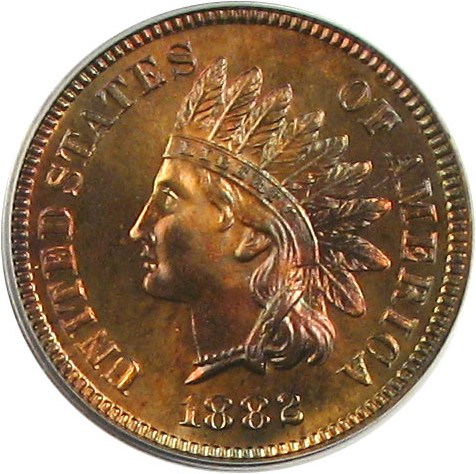 image for: 1882 1c PCGS Proof 65 RB OGH