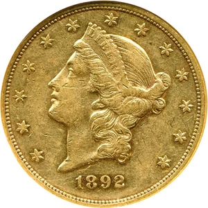 image for: 1892-CC $20 NGC XF45