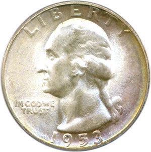 image for: 1953-S 25c PCGS/CAC MS67 * Color *