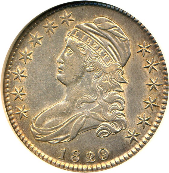 image for: 1820/19 50c NGC AU55