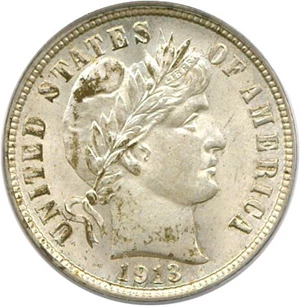 image for: 1913 10c PCGS/CAC MS64