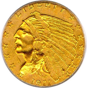 image for: 1911-D $2 1/2 PCGS AU53