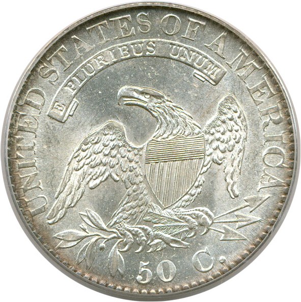 image for: 1824 50c PCGS AU58 (Overdate)