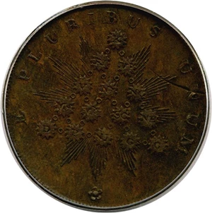 image for: Mint Error: Kentucky Plain Edge Cent PCGS MS61 BN (Incomplete Punched Planchet)