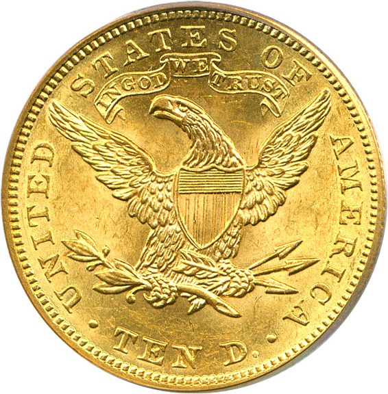 image for: 1905 $10 PCGS MS64