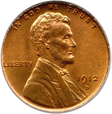 image for: 1912-D 1c PCGS/CAC MS65 RD