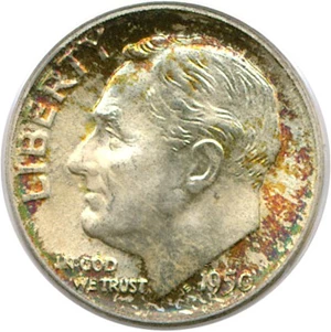 image for: 1950-D 10c PCGS MS67 FB * Color *
