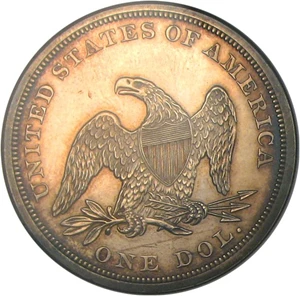 image for: 1860 $1 DGS Proof 60 (Cleaned)