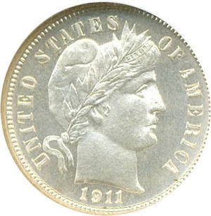 image for: 1911-S 10c NGC MS68 * Finest Known *