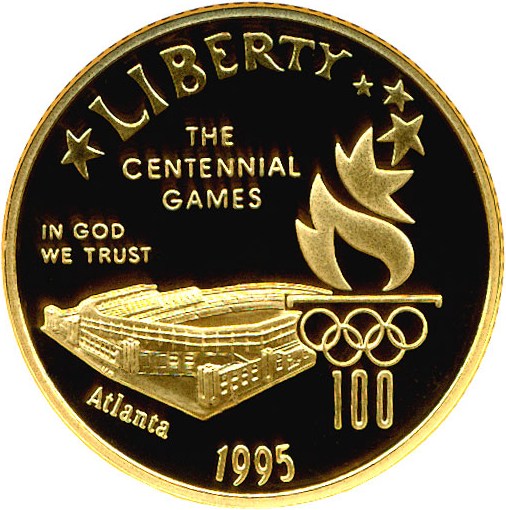 image for: 1995-W Olympic Stadium $5 NGC Proof 70 UCameo