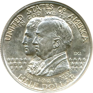 image for: 1921 Alabama 2x2 50c NGC MS63