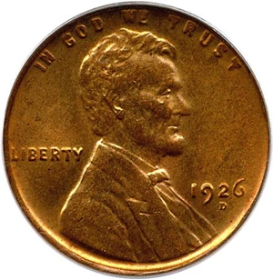 image for: 1926-D 1c PCGS/CAC MS64 RB