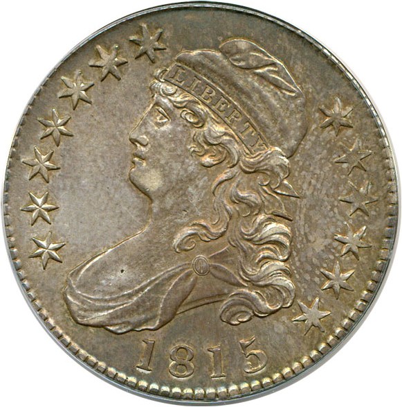 image for: 1815/2 50c ANACS AU55 (O-101)