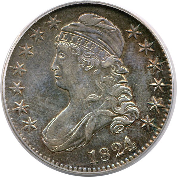 image for: 1824/1 50c PCGS AU50 (O-101a)
