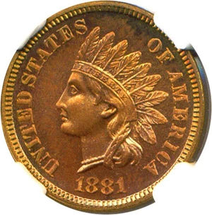 image for: 1881 1c NGC Proof 65 RD