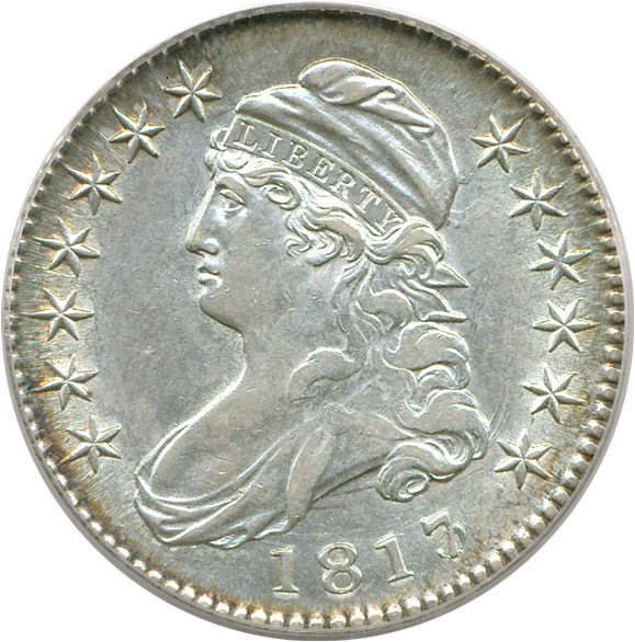 image for: 1817/3 50c PCGS AU53